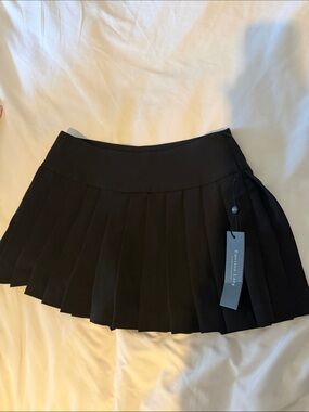 Black Pleated Women's Skirt -